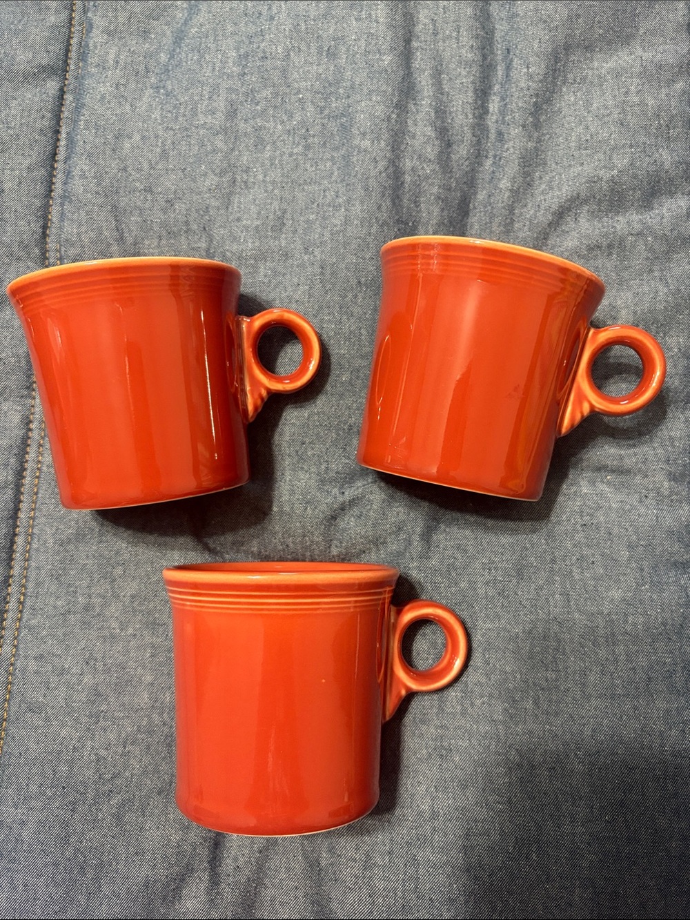 Terracotta Fiesta Coffee Mugs - Set of 3